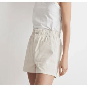 Madewell White Paperbag Utility Shorts Size 26 – Denim Pull-On Style